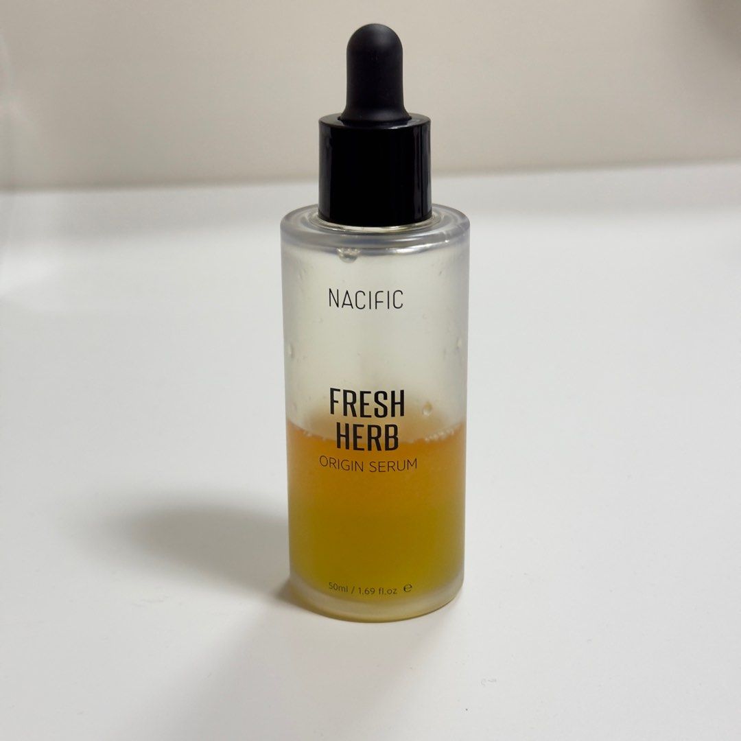 NACIFIC Fresh Herb Origin Serum 50ml (Category: Face Care) located in Plaridel. Submitted by azideclutters (Listing ID 1345475560, Image 1). Description: NACIFIC Fresh Herb Origin Serum 50ml rfs: barely used it na pero that’s my og serum since 2019!! everytime i used it at night, in the morning very glasskin effect!! selling it for ₱280 bought it ₱1k+ mod: jnt mop: bdo/gcash.