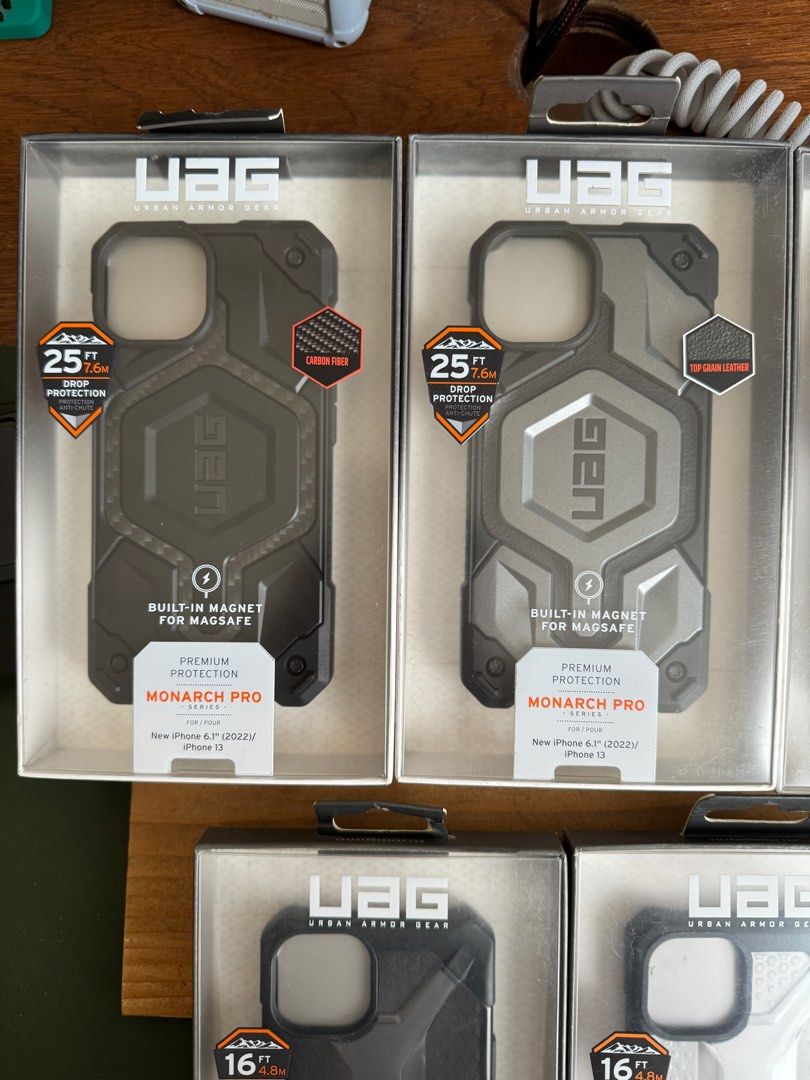 Original UAG Case for iPhone 13 / 14 [Monarch Pro, Plasma] (Category: Cases & Sleeves) located in Manila. Submitted by razelysonn (Listing ID 1345349290, Image 3). Description: PLASMA - 1,250 MONARCH PRO - 2,000 CARBON - SOLD FIXED PRICE, all original .