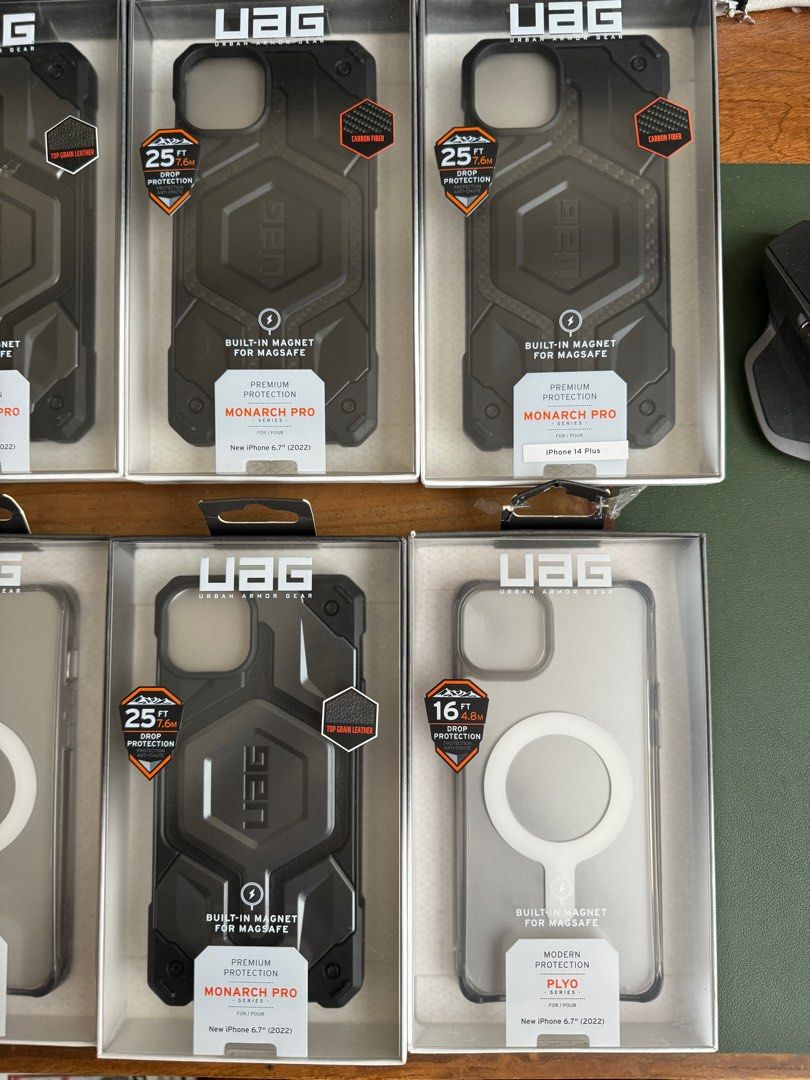 Original UAG Cases for iPhone 14 Plus [ Plasma, Monarch Pro] (Category: Cases & Sleeves) located in Manila. Submitted by razelysonn (Listing ID 1345350330, Image 3). Description: Plasma - 1,250 Monarch Pro - 1,700 FIXED PRICE .