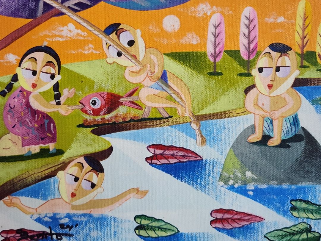 Outing - Jovan Benito (Category: Art & Prints) located in Taguig. Submitted by drybrushgallery (Listing ID 1345341869, Image 1). Description: Outing Jovan Benito, 2024 Oil on Canvas Artwork Dimension: 8" x 10" with Certificate of Authenticity PM FOR INQUIRY 0919 005 0750 .