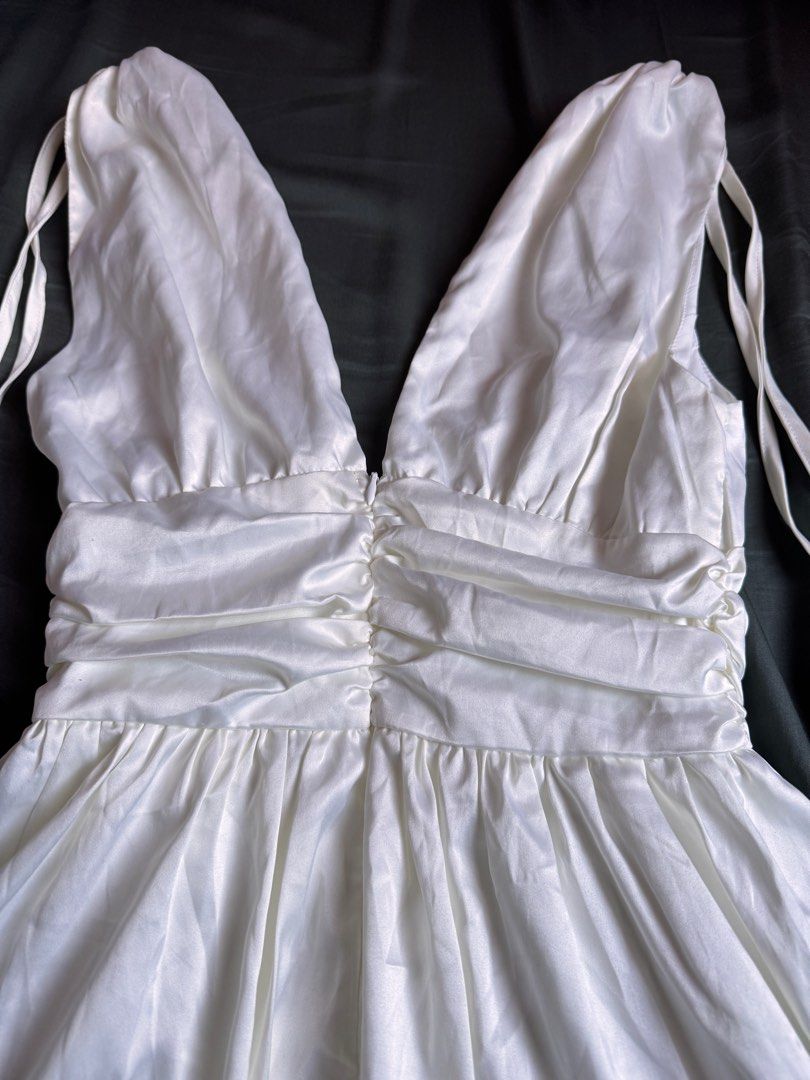 Shein silky dress (Category: Dresses) located in Mandaluyong City. Submitted by declutcore (Listing ID 1345394188, Image 3). Description: With double sided tape residue Used only once Declutter.