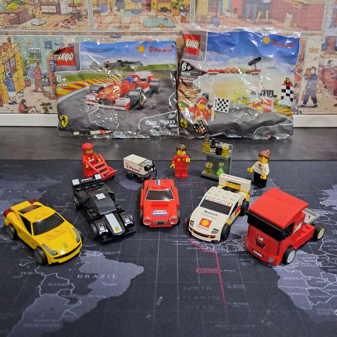Shell Ferrari Lego Set, Hobbies & Toys, Toys & Games on Carousell