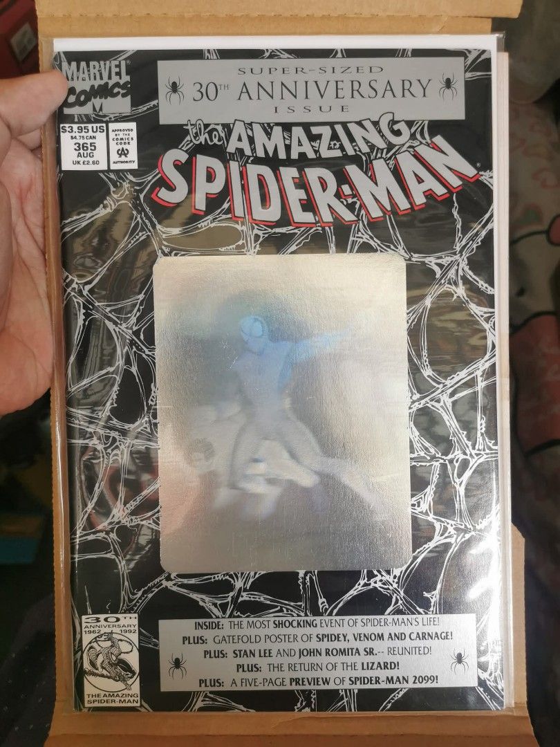 Spiderman 2099 first appearance (Category: Comics & Manga) located in Quezon City. Submitted by rbdy01 (Listing ID 1345332817, Image 2). Description: PTPA 🙏 Spiderman 365, 30th anniversary issue First appearance of Spiderman 2099 For sale 2499 Payment via gcash/bpi Located in antipolo..