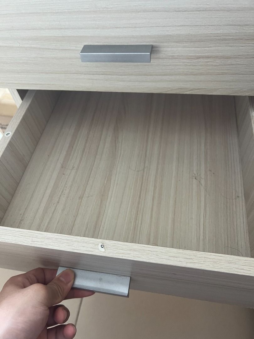 Study Table (Category: Tables & Sets) located in Singapore. Submitted by maninair999 (Listing ID 1345333663, Image 3). Description: - 150 cm * 60 cm - The tabletop has markings from using it and some inconspicuous scratches at the edges. Otherwise, the table is strong and sturdy. Easy to wipe and maintain. Table can be configurable between a study table and a computer table. - self-collect near Teban Garden 600022.