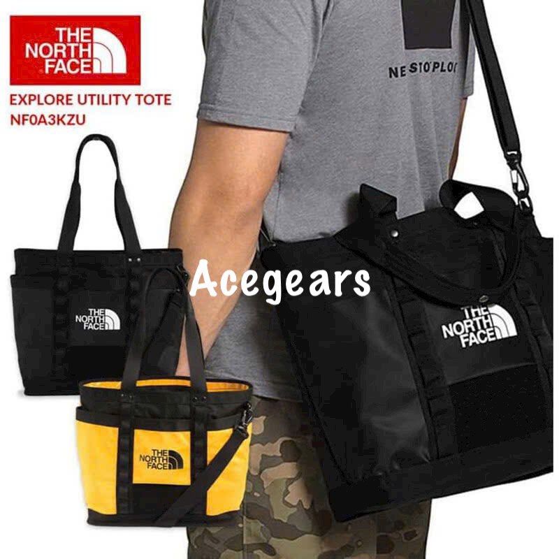THE NORTH FACE EXPLORE UTILITY TOTE BAG COLOR : BLACK (Category: Other Sports Equipment and Supplies) located in Singapore. Submitted by acegears (Listing ID 1345350194, Image 1). Description: THE NORTH FACE EXPLORE UTILITY TOTE BAG COLOR : BLACK DETAILS AND FEATURES The North Face Explore Utility Tote Bag is durable and stylish, ideal for your everyday city escapades. > Burly 1000D Base Camp fabric makes this tote durable and stylish enough for 