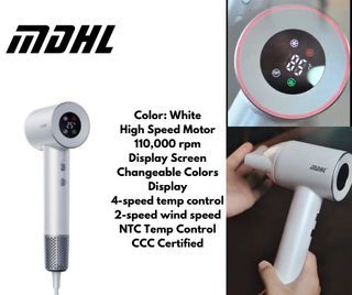 Thermal hair dryer with digital display (NEW)