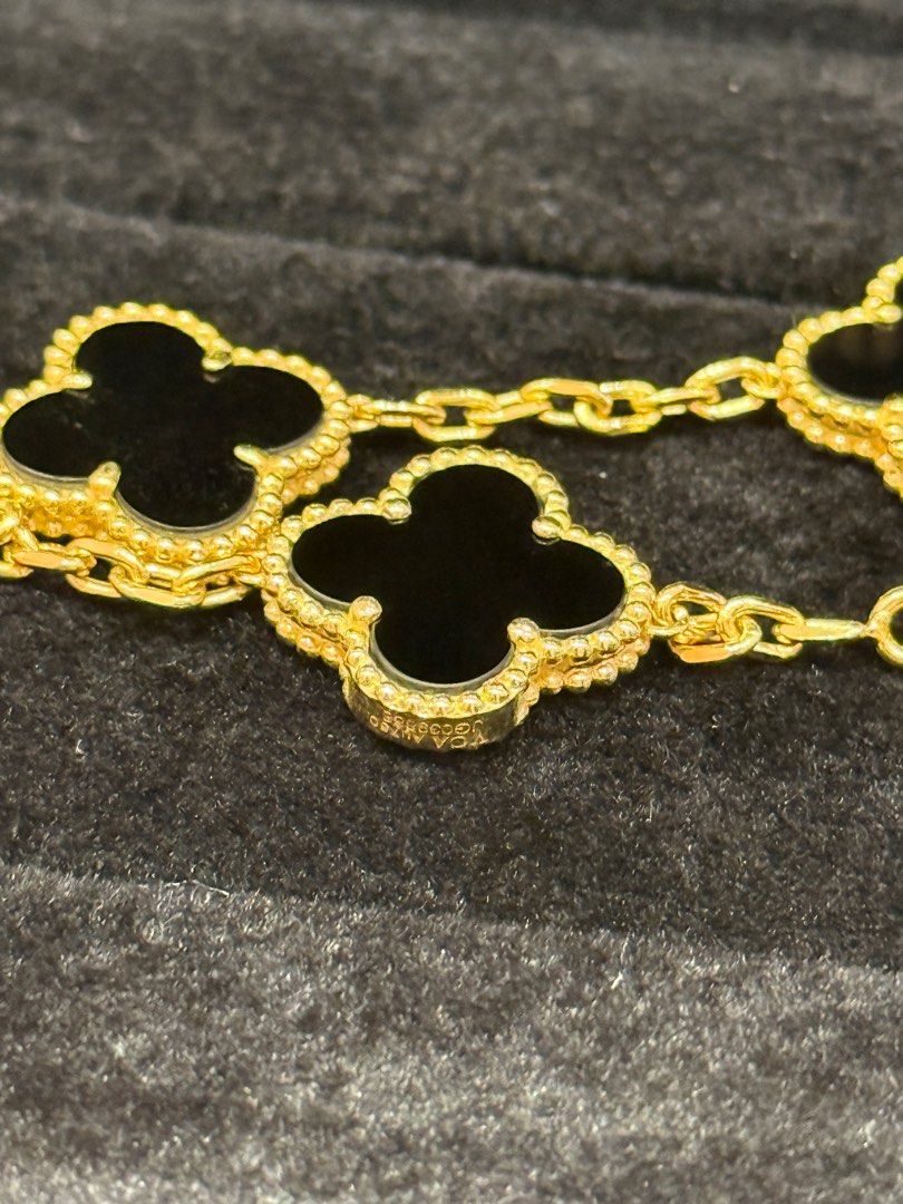 VCA Vintage Alhambra Bracelet (Category: Bracelets) located in Makati City. Submitted by evrlg (Listing ID 1345443498, Image 3). Description: For sale VCA Vintage Alhambra Bracelet 18K Gold, HK Setting With box and cert Php 50,000.