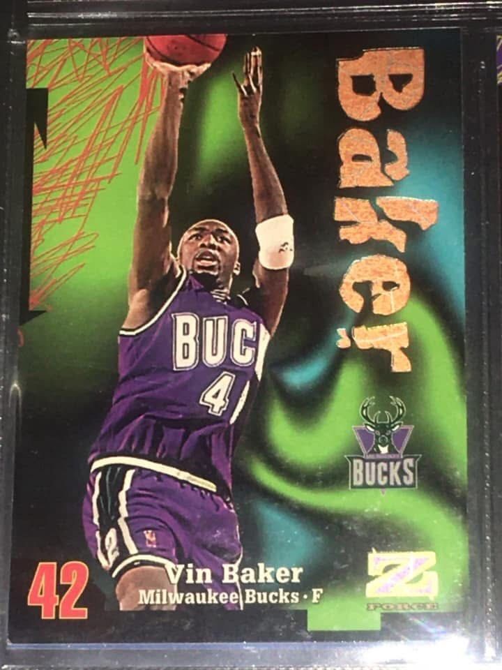 1997-98 Skybox Z-Force - [Base] #42 Vin Baker (Category: Raw Singles) located in Quezon City. Submitted by collectionneursonline88 (Listing ID 1345465671, Image 2). Description: 🔄 Meetups Balintawak Camachile 7/11 ,Quezon City 📦 Shipping : Lalamove / Grab MetroManila GogoExpress outside Metro Manila 📥 Payment : cash on meetups Gcash Milwaukee Bucks.