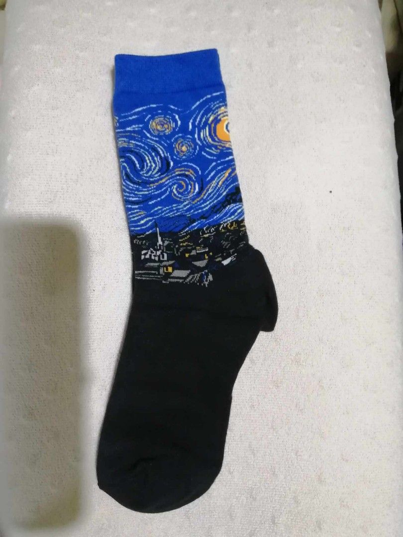 Vincent van Gogh starry night socks (Category: Socks) located in Las Pinas. Submitted by johnnnnnnnnnnnnnn (Listing ID 1345457302, Image 3). Description: original. bought it at new York museum.