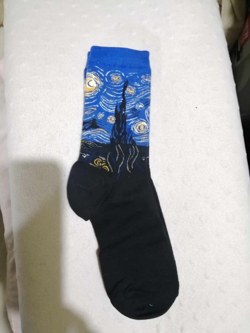 Vincent van Gogh starry night socks (Category: Socks) located in Las Pinas. Submitted by johnnnnnnnnnnnnnn (Listing ID 1345457302, Image 1). Description: original. bought it at new York museum.