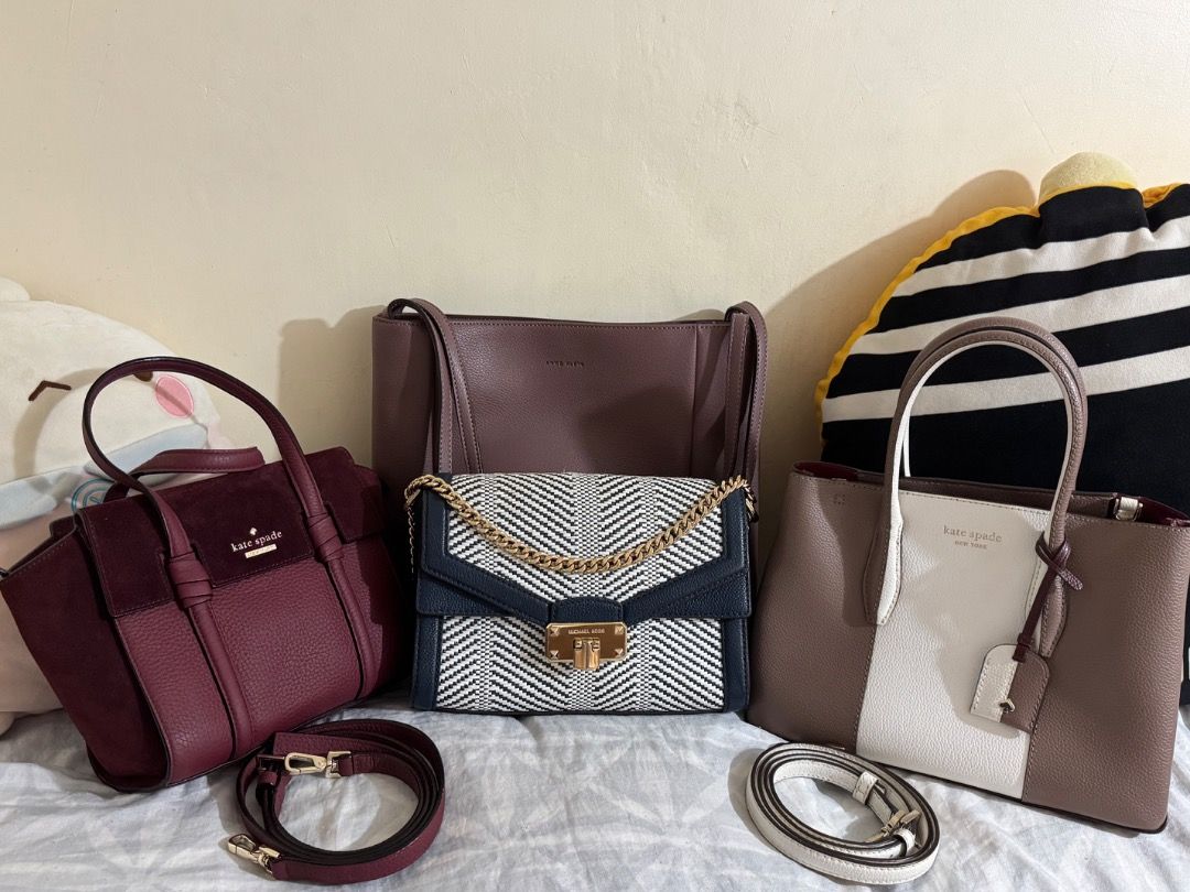 Anne Klein old rose long handle shoulder bag (Category: Shoulder Bags) located in Subic. Submitted by e-clutter (Listing ID 1345636065, Image 3). Description: looks new genuine soft leather 3rd pic for reference pm for more pics and info.