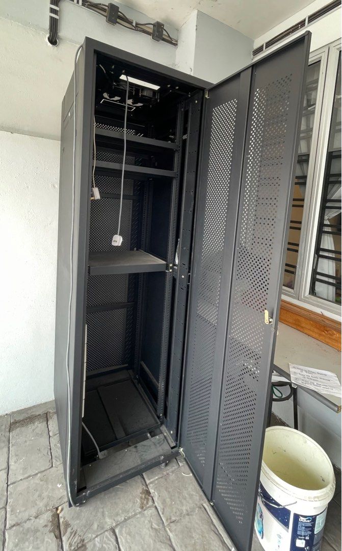 Computer Server Rack (Category: Office & Business Technology) located in Klang. Submitted by jacklene (Listing ID 1345512650, Image 2). Description: Computer Server Rack was used @ the office for several years. We have moved to a new location & wish to let go of this 2nd hand shelf at half the market price. Buyers will have to arrange for delivery at own cost or self pick up from Klang..