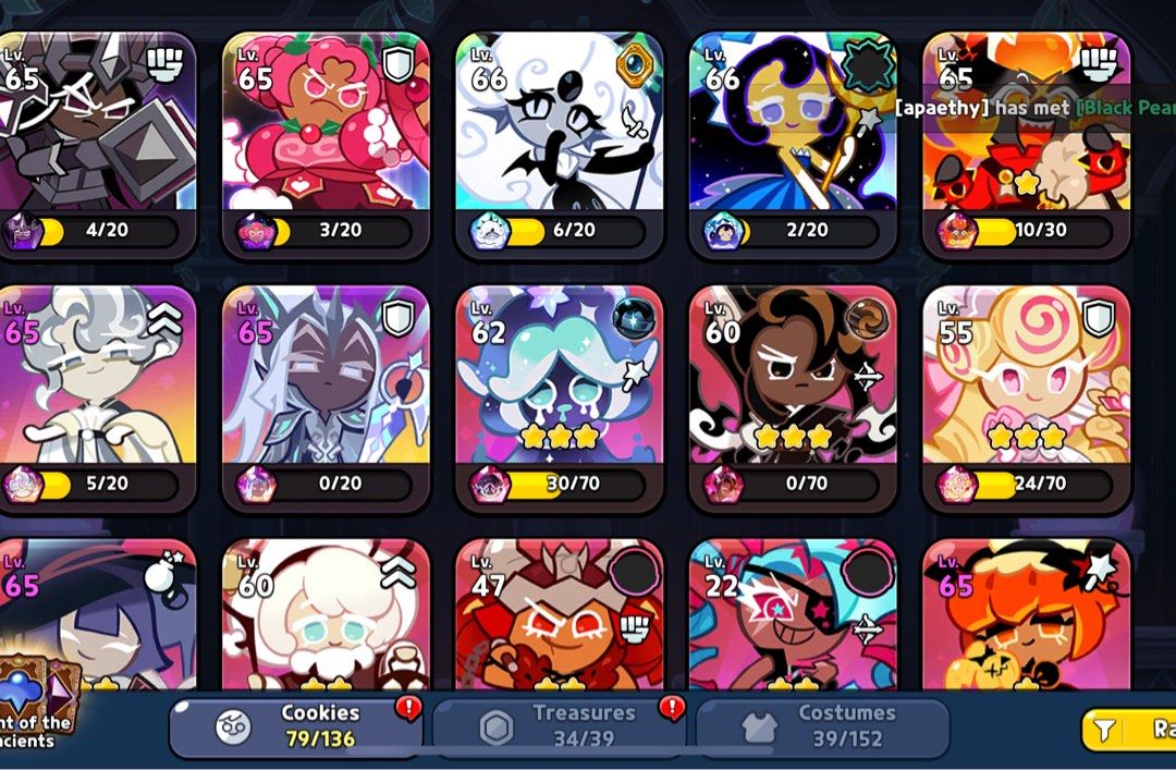 Cookie run account level 42 (Category: In-Game Products) located in Manila. Submitted by mkmk0713 (Listing ID 1345687117, Image 1). Description: Hollyberry server Gcash payment ;).