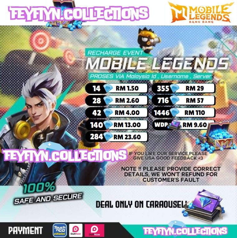 DIAMONDS MLBB, Video Gaming, Video Games, Others on Carousell