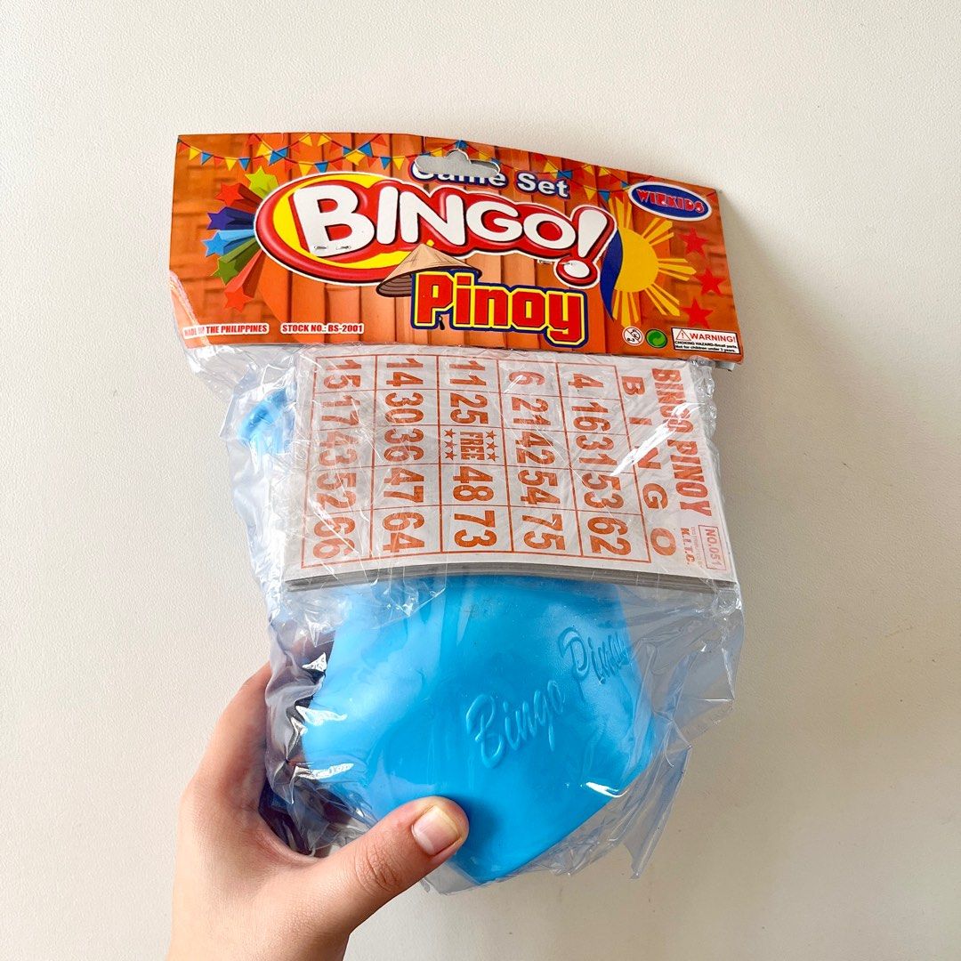 Freebie! Bingo Pinoy game set (Category: Board Games & Puzzles) located in Makati City. Submitted by eggcloud (Listing ID 1345586810, Image 3). Description: ✨ pls read: - free if with at least P100 purchase from my shop - message me if you want this with your purchase - sealed.