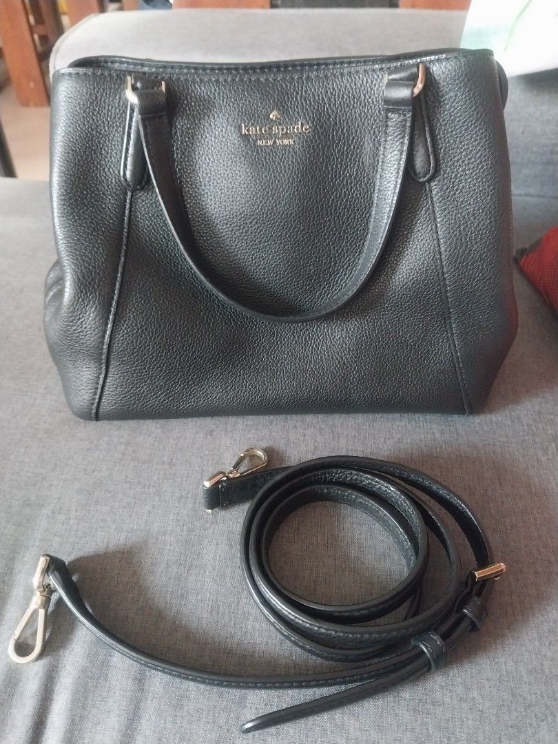 Kate Spade New York Jackson Medium Triple Compartment Satchel (Category: Cross-body Bags) located in San Pedro. Submitted by rizamad (Listing ID 1345584318, Image 1). Description: Thrice used lang. Almost new.