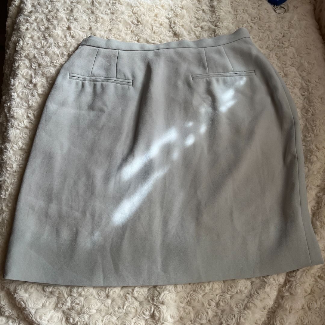 Light Blue Skirt (Category: Skirts) located in Muntinlupa City. Submitted by _2nds (Listing ID 1345591034, Image 1). Description: - used once - light blue color - RFS: decluttering - Shipping c/o of the Buyer - Location: Alabang and Binan Laguna - Last Price Posted; No lowballers.
