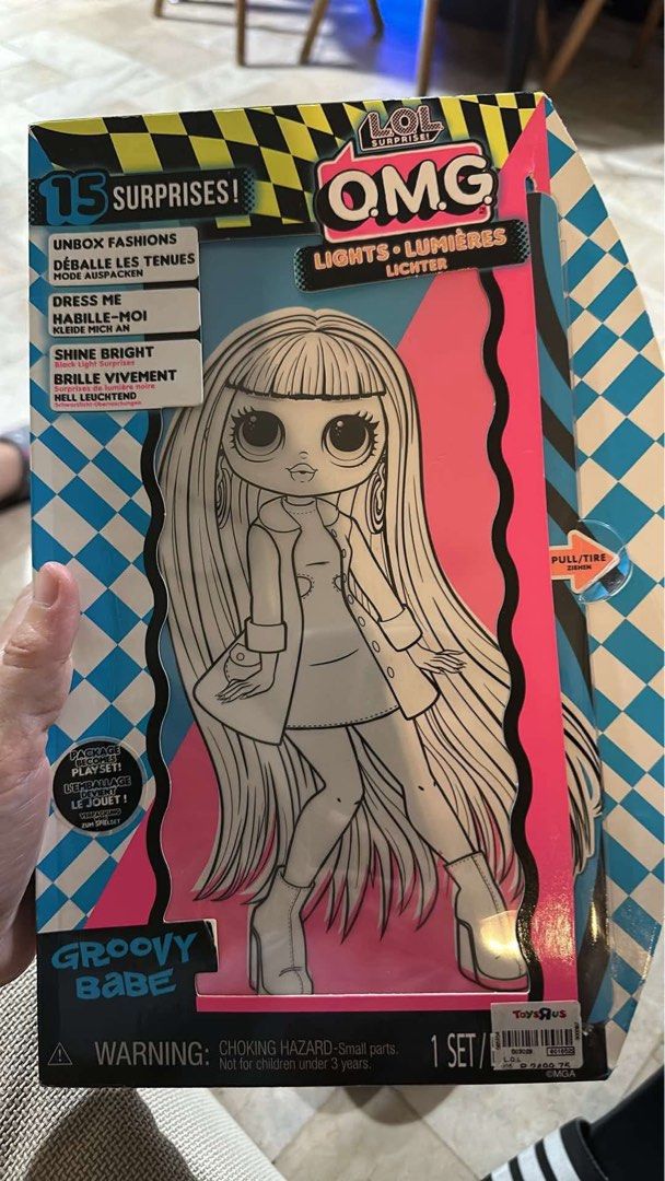 LOL Big Doll Groovy Babe (Preloved) (Category: Kids Toys) located in Makati City. Submitted by Bulats (Listing ID 1345525655, Image 1). Description: Opened but barely played. As is in the photo. 2,500 nabili sa toys r us. Loc: Tejeros Makati Pickup only.