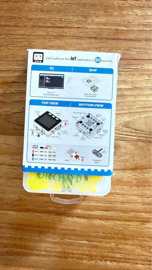 M5stack m5go (Category: Other Audio Equipment) located in Singapore. Submitted by samarqand (Listing ID 1345555726, Image 2). Description: The M5Go is an excellent choice for anyone interested in learning robotics. It’s a fantastic tool to introduce your kids to building robots. .