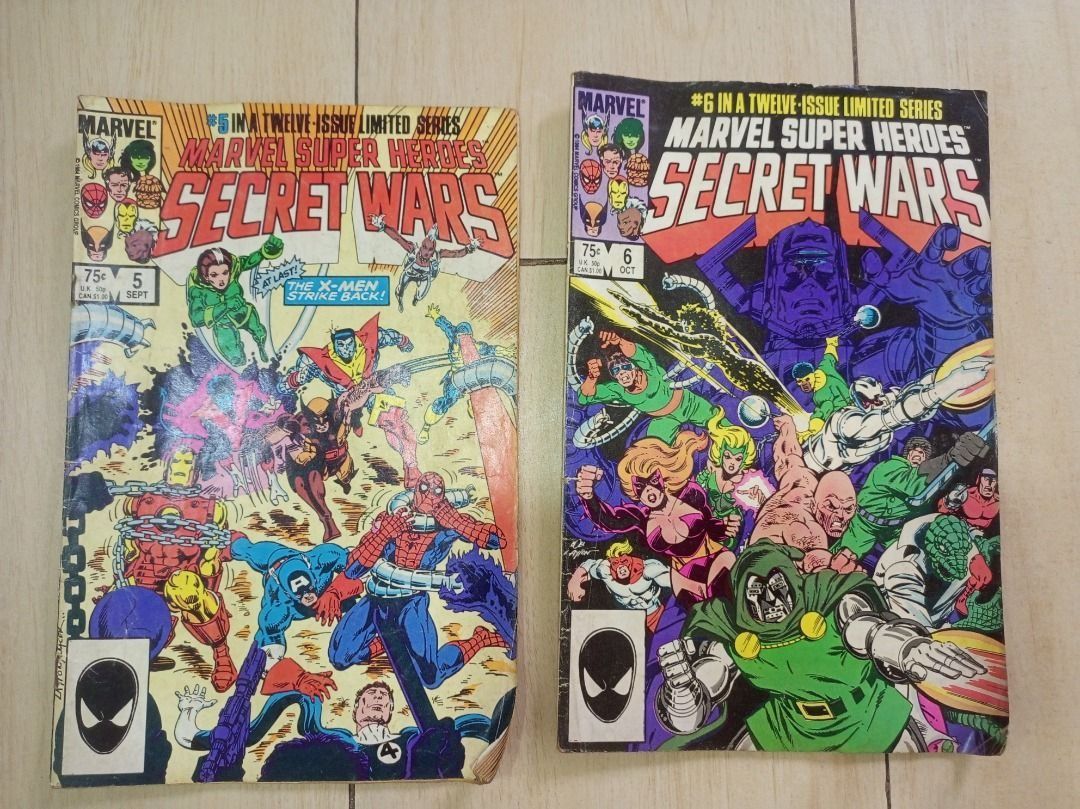 Marvel Super Heroes Secret Wars Comics (#4, #5, #6, #7, #11, #12 ...