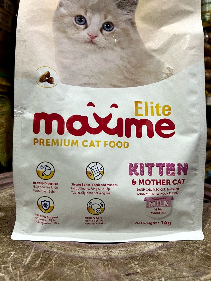 Maxime Elite Dry Cat Food Kitten & Mother Cat Milk Flavor 1 Kilogram (Category: Pet Food) located in Paranaque City. Submitted by elizpetshop (Listing ID 1345710459, Image 2). Description: .