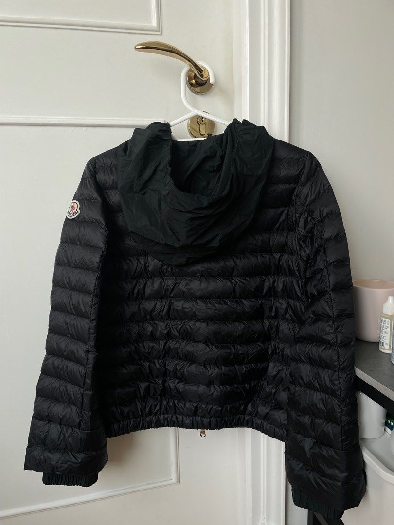 Moncler Jacket size 00 with hood Carousell