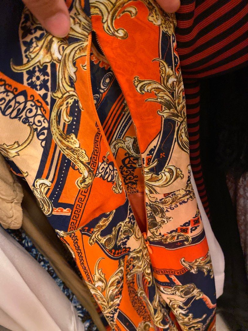 Orange Floral Dress (Category: Dresses) located in Quezon City. Submitted by koreii (Listing ID 1345626381, Image 3). Description: 🛍️ Orange Floral Dress🛍️ 📌L:36 B: 50 W: 40 📌Fits L-XL 📌With working side zipper 📌WYSIWYG 📌For sure buyers only 📌All items are in good condition unless stated otherwise😉 ✅MOP: Gcash ✅MOD: JnT, lalamove ✨Don’t be shy to dm me if interested✨ ❗️STRICTLY NO CANCELLATIONS PO❗️ 🌷HAPPY SHOPPING🌷.
