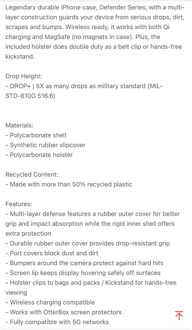 Otterbox Defender Pro case for Iphone 15 Pro (Category: Cases & Sleeves) located in Manila. Submitted by maydq513 (Listing ID 1345526042, Image 3). Description: brand new in box unused guaranteed original authentic bought in Texas USA drop tested 5 times more keeps your Iphone very protected with its multi layer protection with holster case included supports wireless charging actual picture posted last 2 photos for reference only as to its specif