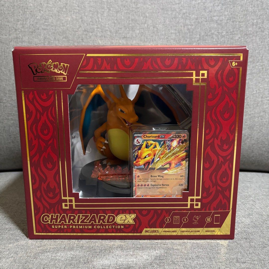 Pokemon TCG Charizard ex Super Premium Collection Box, Hobbies & Toys ...