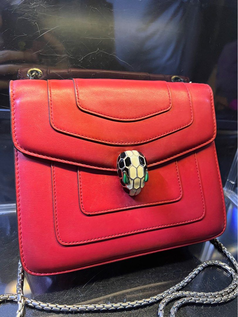 Bulgari Serpenti Forever (Category: Luxury Bags & Wallets) located in Las Pinas. Submitted by laurenslocker (Listing ID 1345701390, Image 2). Description: Bvlgari Serpenti No issue ‼️50% Down Payment First‼️ ❤️Color might differ due to lighting❤️ Buyer must shoulder the SF Mop: Gcash Courier: Gogo Xpress, J&T, Lalamove Rfs: Need hospital funds.
