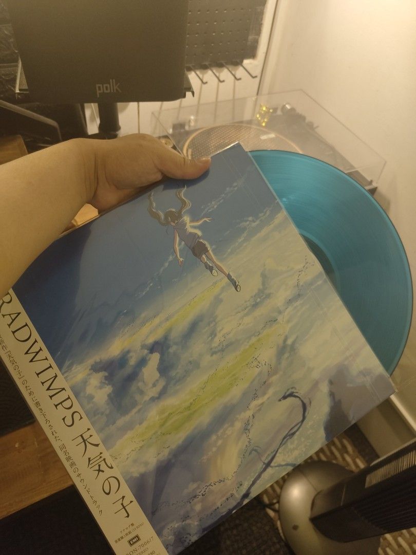 Radwimps- YOUR NAME & WEATHERING WITH YOU (Category: Vinyls) located in Quezon City. Submitted by cherryple1498 (Listing ID 1345621786, Image 3). Description: Radwimps- YOUR NAME & WEATHERING WITH YOU YOUR NAME MINT CONDITION 2LP CLEAR VINYL💿 WEATHERING WITH YOU MINT CONDITION 2LP SKY BLUE VINYL💿 PRICE: 16k For 2 8,500K PER ALBUM.