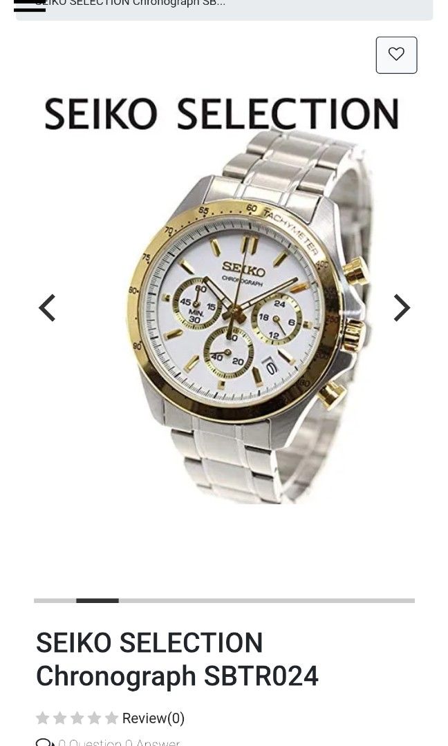 Seiko spirit chrono two tone (Category: Women's Watches) located in Mandaluyong City. Submitted by meituv7 (Listing ID 1345624930, Image 2). Description: still fresh with pillow,box,manual,extra link two tone unisex.