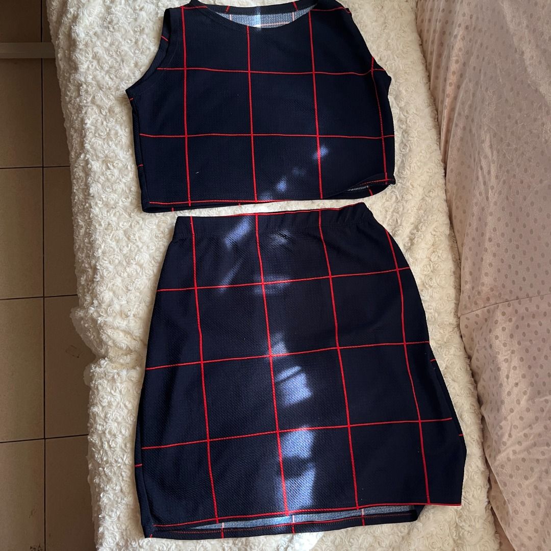 Top & Skirt Coords (Category: Sets or Coordinates) located in Muntinlupa City. Submitted by _2nds (Listing ID 1345583347, Image 1). Description: - used once - free size - navy blue color - RFS: decluttering - Shipping c/o of the Buyer - Location: Alabang and Binan Laguna - Last Price Posted; No lowballers.