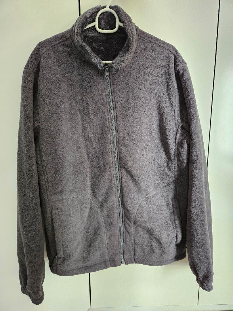 Winter Jacket (Category: Coats, Jackets and Outerwear) located in Singapore. Submitted by lmseow69 (Listing ID 1345590170, Image 1). Description: Grey polyester fleece jacket. Good as new - used during trip to Xian in winter. Shoulder to shoulder: 49cm Indicated is 2XL, but feels like L..