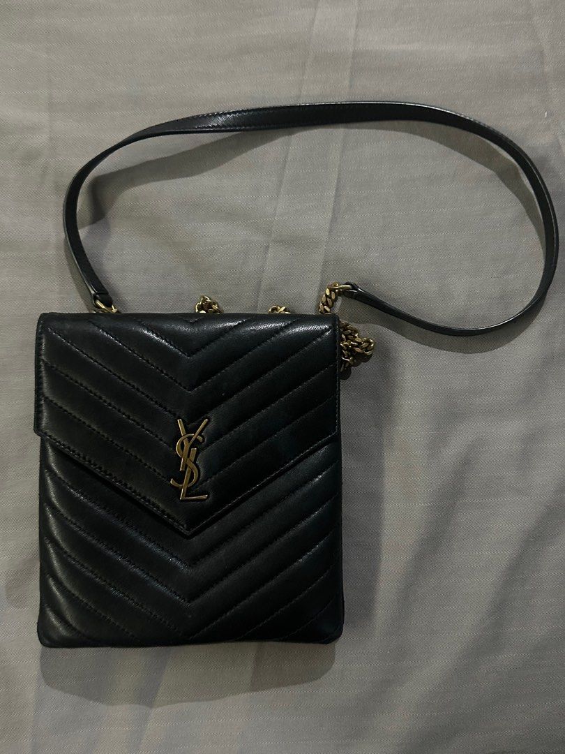 YSL Double Flap Quilted Leather Crossbody (Category: Luxury Bags & Wallets) located in Quezon City. Submitted by chaeun242 (Listing ID 1345684378, Image 1). Description: Bought in Europe, negotiable :) .