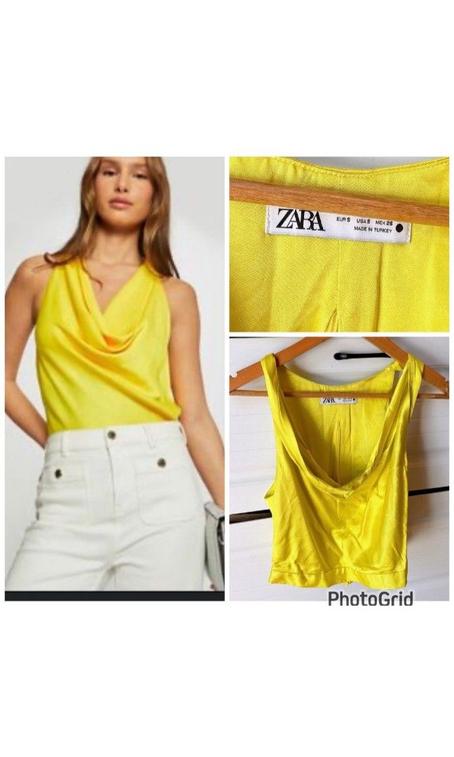 Zara crop top (Category: Sleeveless) located in Paranaque City. Submitted by declutterproject (Listing ID 1345524891, Image 1). Description: decluttering.