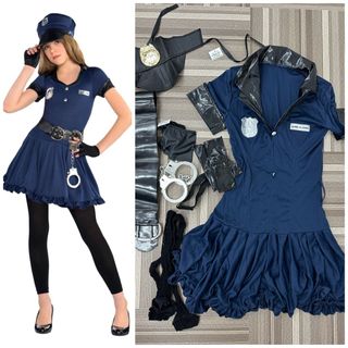 成人女裝 size S-M 女警角色扮演套裝 Adult Women Cop Cutie Costume64238419162115110