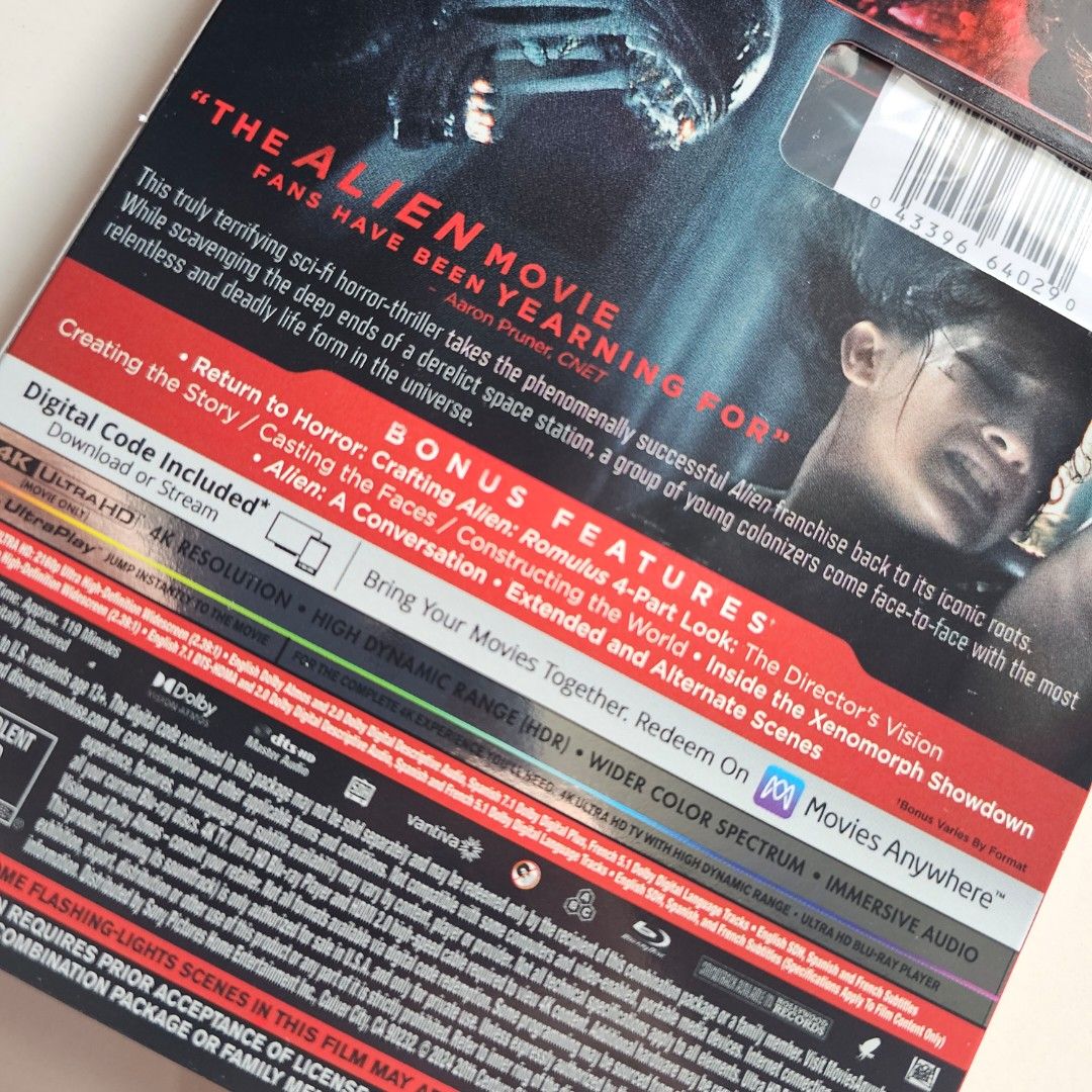 Alien Romulus 4K UHD + Blu-ray + Digital (ready stock, rare embossed ...