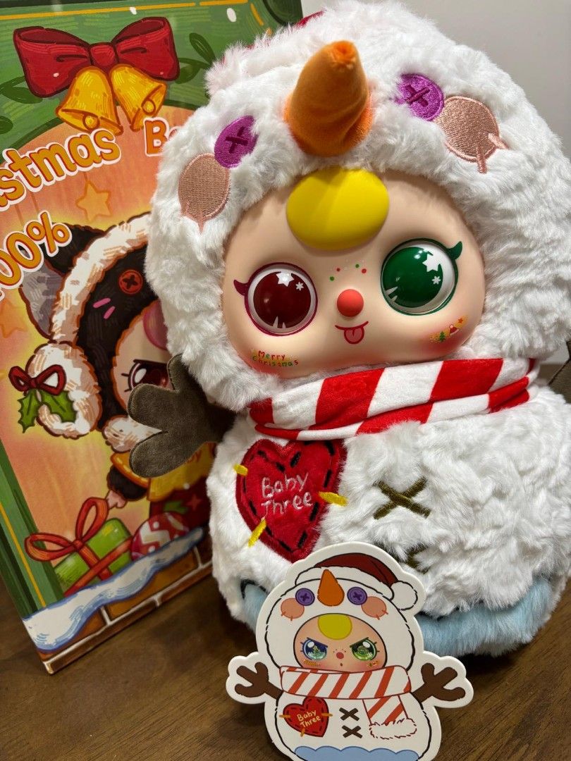 baby Three 400%ぬいぐるみ クッキークリスマス Baby Three Christmas 400% Limited Plush Series Blind Box