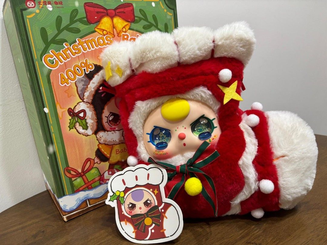 baby Three 400%ぬいぐるみ クッキークリスマス Baby Three Christmas 400% Plush Dolls Blind Box. Online