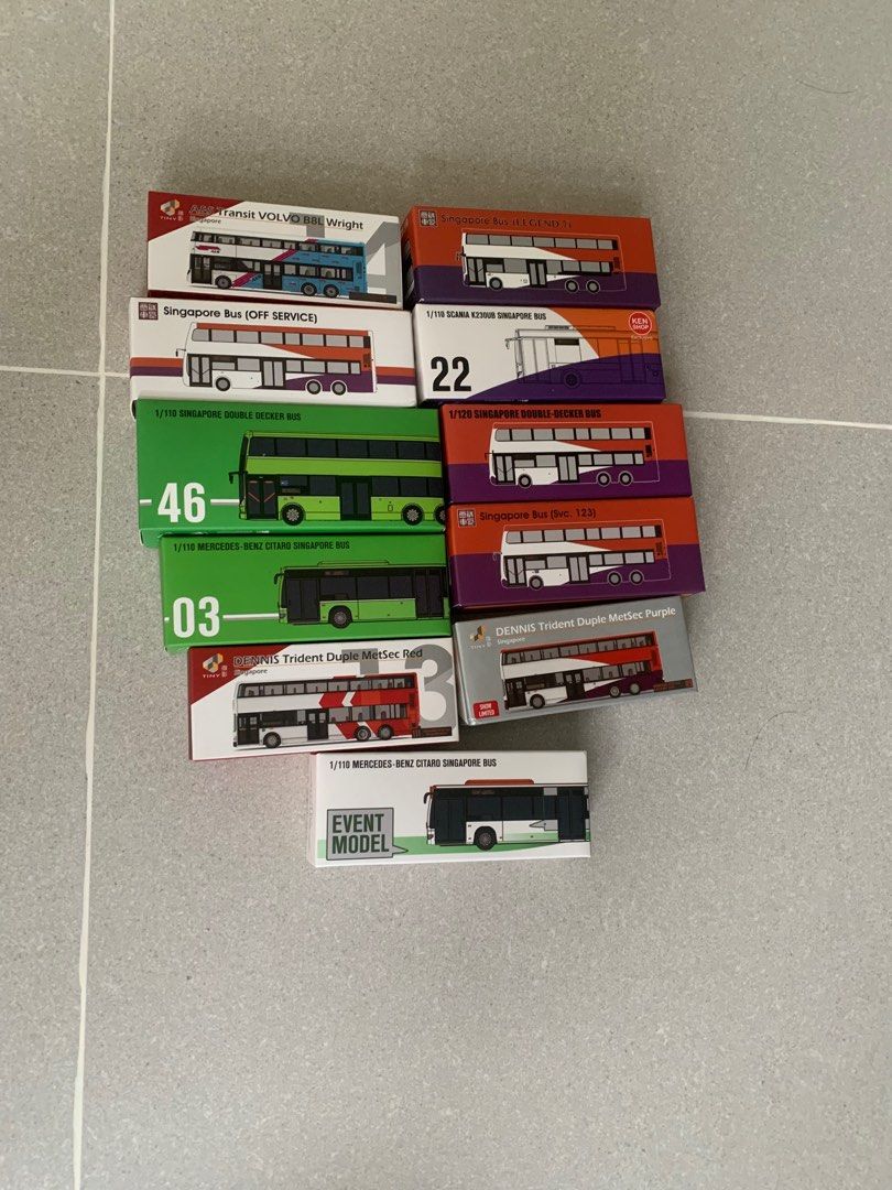 Bus models tiny & MC (Category: Vehicle & Diecast Models) located in Singapore. Submitted by eh_siala (Listing ID 1345768610, Image 1). Description: Note $22 is individual pricing.