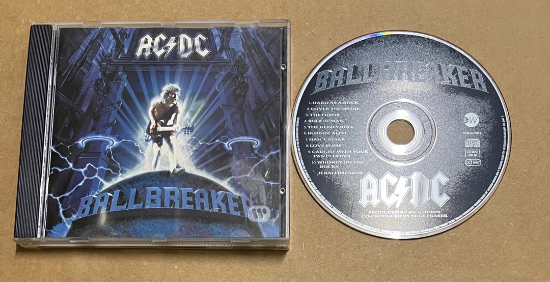 CD ACDC AC/DC ballbreaker heavy metal glam rock oz guitar album not ...