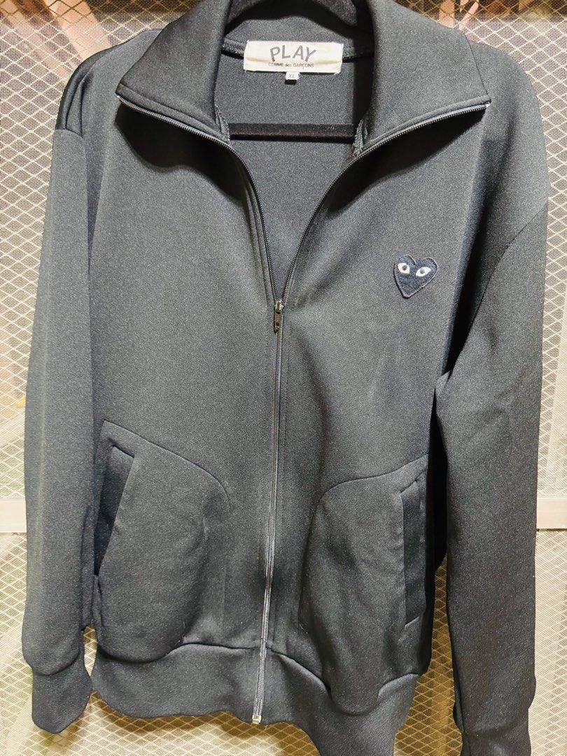 CDG PLAY Jacket (Category: Coats, Jackets and Outerwear) located in Las Pinas. Submitted by emdjss (Listing ID 1345860643, Image 2). Description: Authentic CDG PLAY Jacket Size XL Excellent used condition Orig price is 13K Bought in CDG Play store Makati.