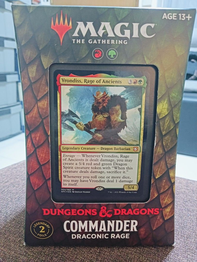 Draconic Rage D&D Commander Precon, Hobbies & Toys, Toys & Games on  Carousell