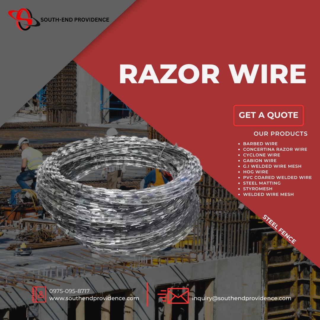 GI Razor Wire - Concertina Razor Wire - Wire Mesh - Hog Wire - Gabion ...