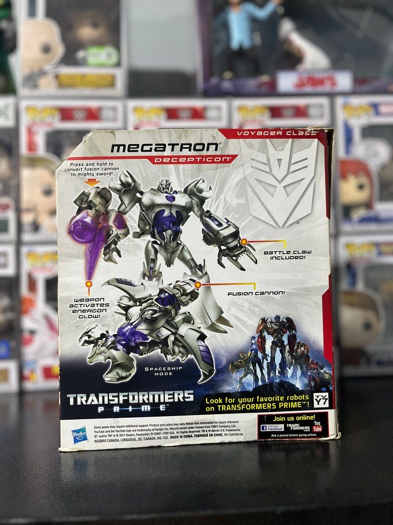 Hasbro Transformers Prime Robots in Disguise Megatron (Category: Action & Battle Toys) located in Bacoor. Submitted by chongscollectibles (Listing ID 1345862347, Image 3). Description: Item has been taken out of box but still contains all accessories. Mop:Gcash Mod:Lalamove,LBC 📍The District Dasmariñas, Alabang Town Center, Festival Mall, Rockwell Makati (by schedule)..