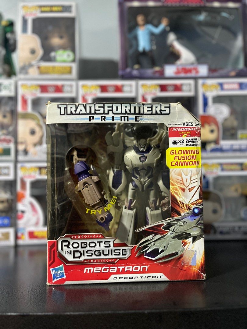 Hasbro Transformers Prime Robots in Disguise Megatron (Category: Action & Battle Toys) located in Bacoor. Submitted by chongscollectibles (Listing ID 1345862347, Image 1). Description: Item has been taken out of box but still contains all accessories. Mop:Gcash Mod:Lalamove,LBC 📍The District Dasmariñas, Alabang Town Center, Festival Mall, Rockwell Makati (by schedule)..