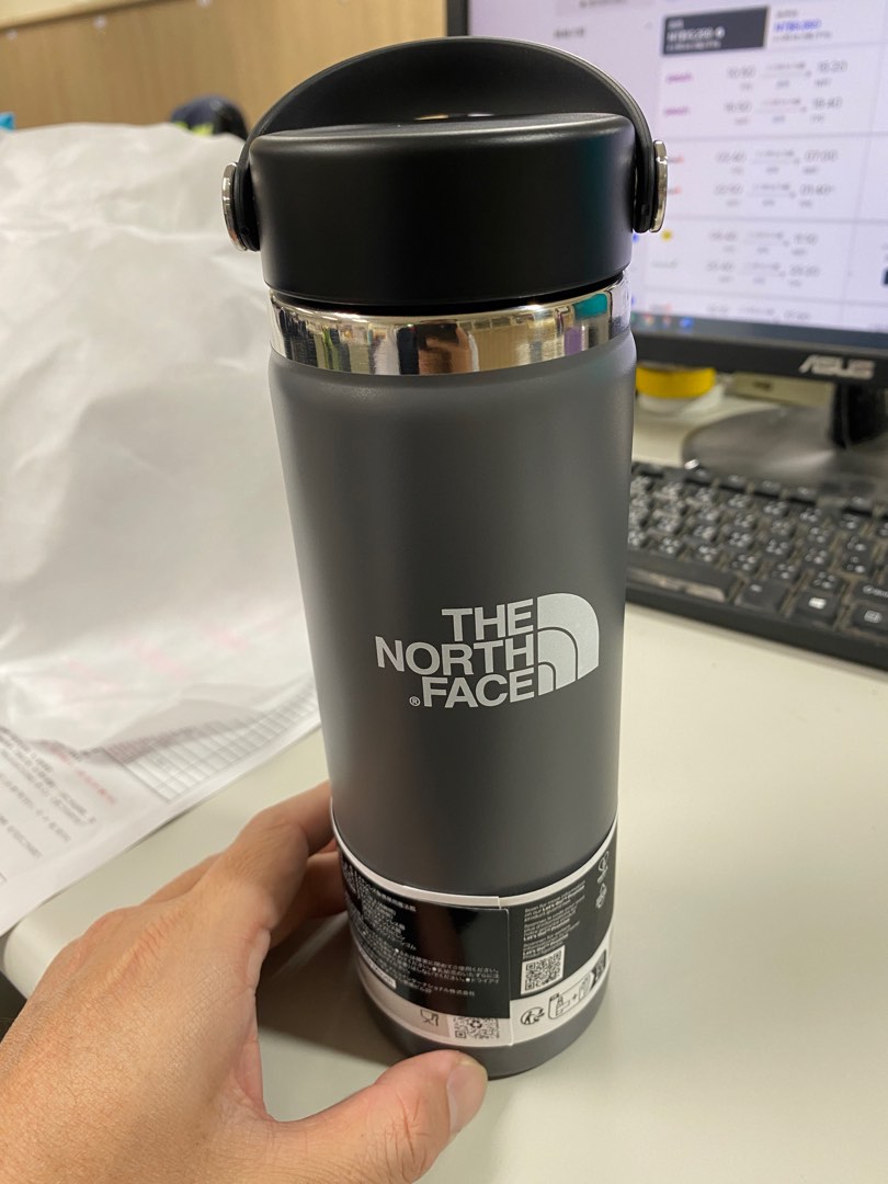 Hydro Flask X The north face 聯名保溫杯 灰色