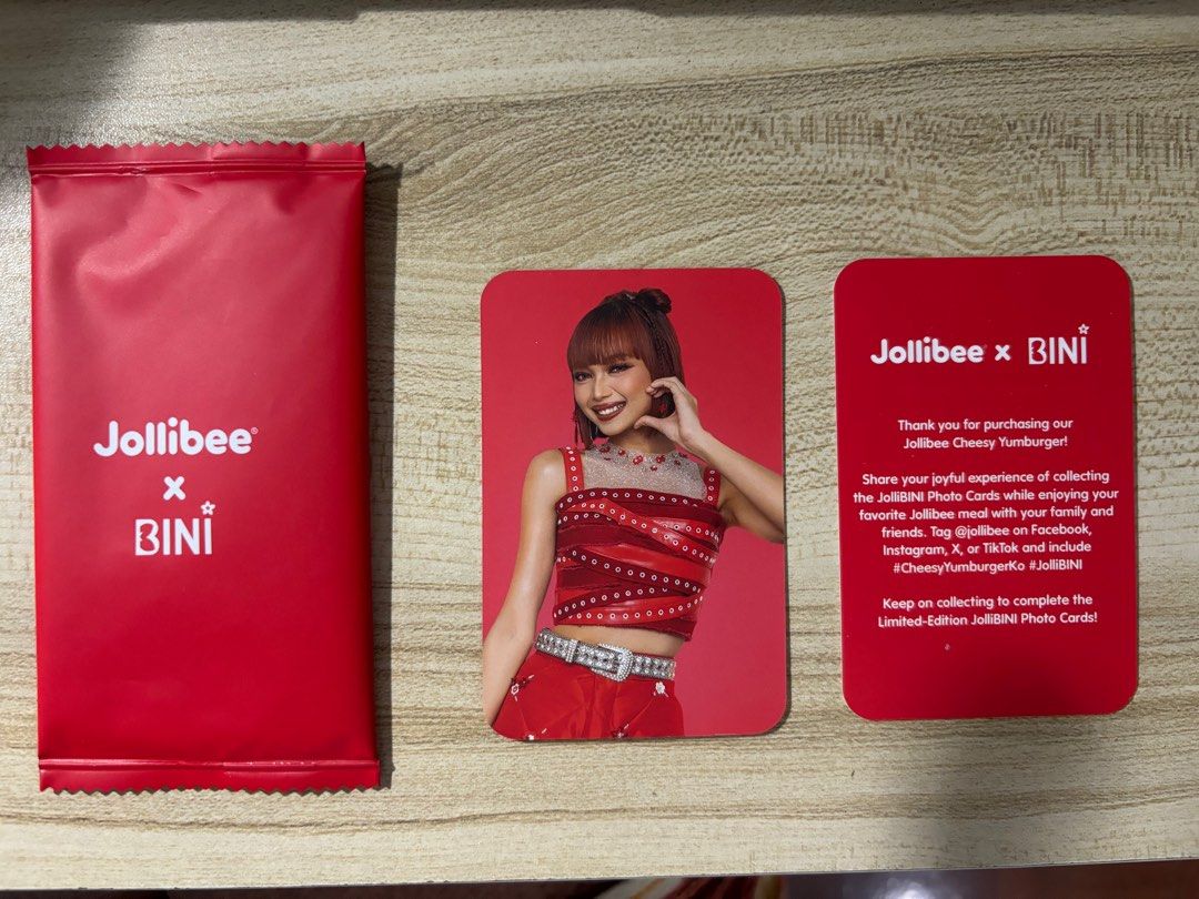 Jollibee x Bini Photocard: Gwen Heart, Hobbies & Toys, Memorabilia ...