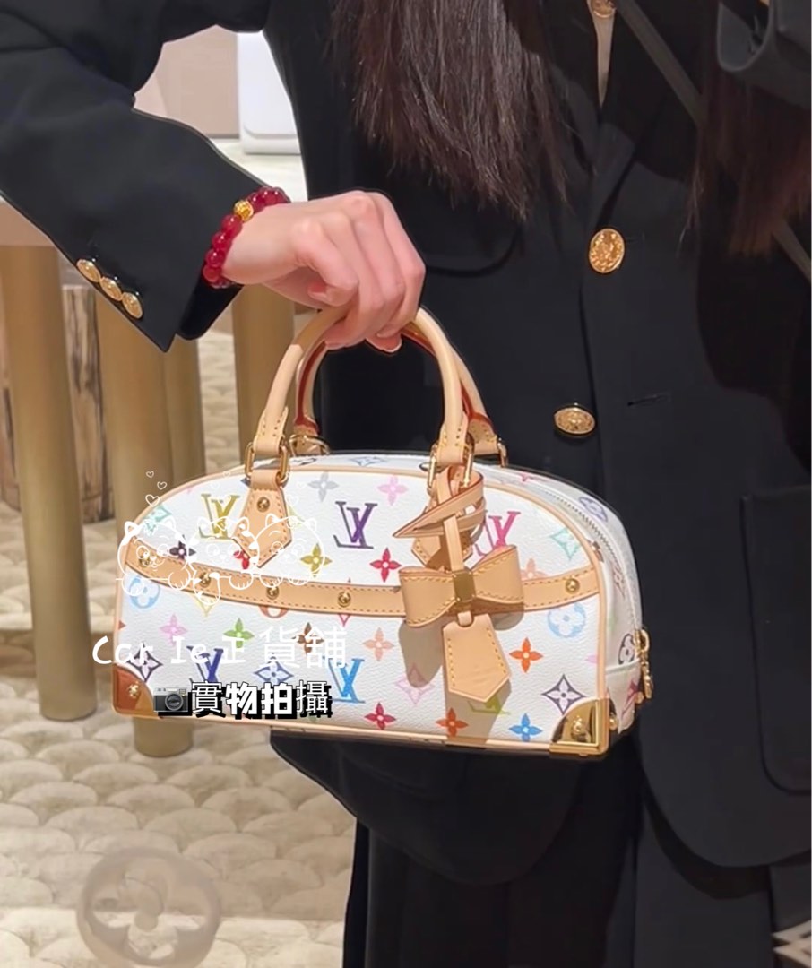 【可愛いリボン/カラフル白】Louis Vuitton×村上隆 East West 今日特価】LV x Takashi Murakami White Multicolor Nano Speedy